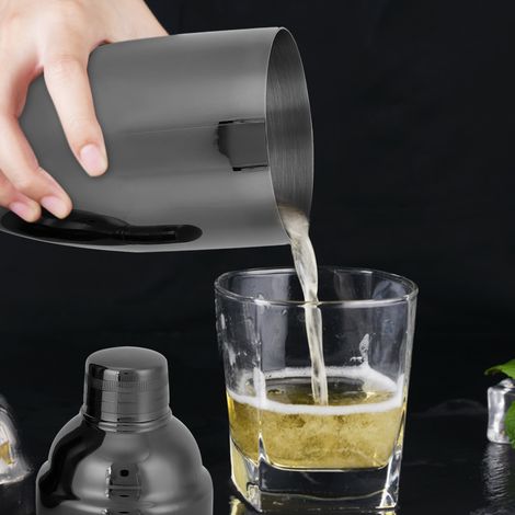 Modischer Cocktailshaker aus Edelstahl, Barzubehör, Schwarz (1/5)