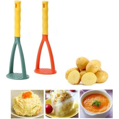 Manual potato masher, fruit press, garlic press, meat grinder, sweet potato grinder, for making food, ginger, vegetables (1/4)
