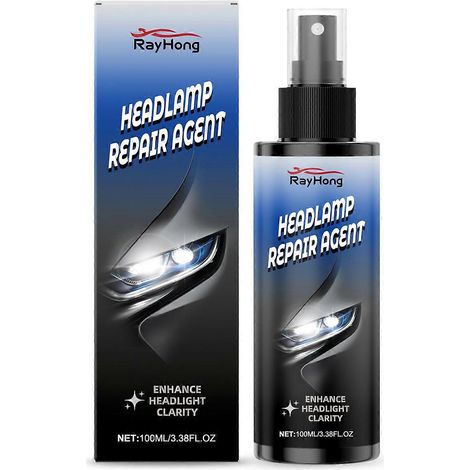 1Spray de protection UV pour phares de voiture. Restaure instantanément la clarté et la luminosité des phares. Avant un long trajet. (1/5)