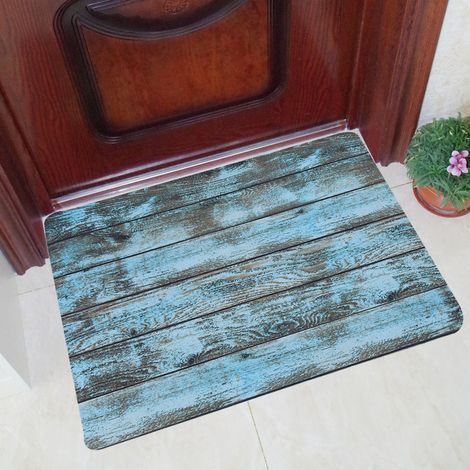 Tapis de bienvenue absorbant l'eau et antidérapant pour entrée intérieure ou extérieure (1) (1/5)