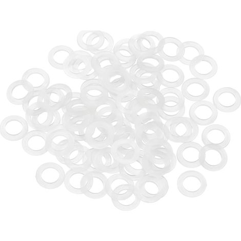 85Pcs Entretoise Plastique M6 Rondelle 6mm ID 10mm OD 1mm Épais (1/5)
