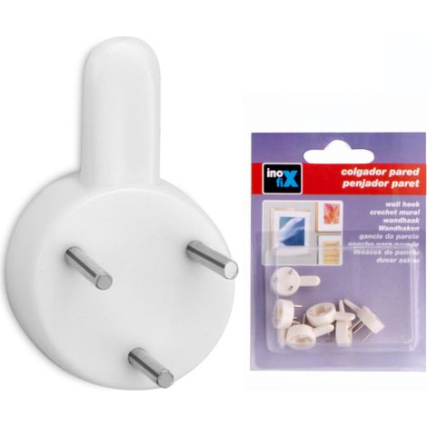 Cintre Pour Cadres . Blanc (BLISTER 6 Unités)  Inofix (1/4)
