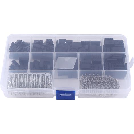 610Pcs 2.54MM Housing Connector Kit Female Male Terminal Jumper Wire Crimp Pin