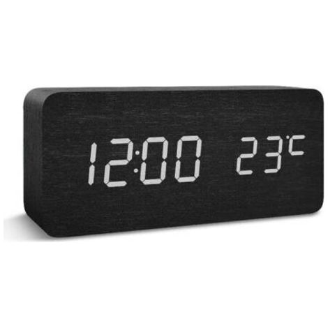 Réveil Bluetooth avec contrôle de la température et de l'humidité, rétroéclairage multifonctionnel, réveil de chevet, réveil étudiant