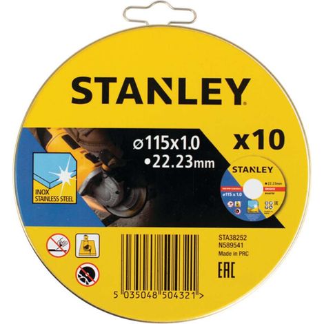 Set di 10 dischi da taglio INOX STANLEY STA38252-XJ (Ø 115 mm) (1/2)