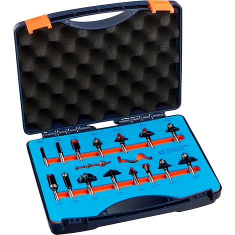 WS24 Fräser-Set 8 mm Schaft 15tlg. - WS24-100063