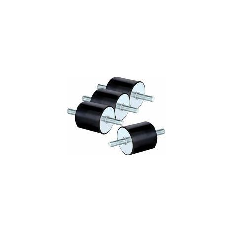 Silent Block M8, 4pcs Anti-Vibration Rubber Mount, Double Ended Screw Absorber Anti-Vibration for Boat Car Silent Damper -Adélala (M8 x 20, 30 x 30) (1/4)