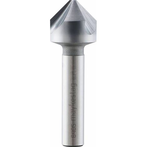 Fraise Conique à Ebavurer Carbure Monobloc DIN 335 C - Aciers et Inox 90° D. 6.3 x Lt. 45 x Q. 6 mm x Z3 - Diamwood
