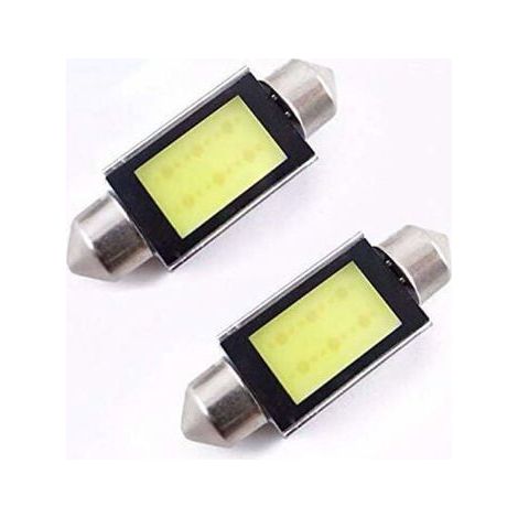 Ampoules LED voiture - MICH - Blanc xénon - 36 mm - COB LED - 12V - 4W - Durée de vie 5000 heures - Lot de 2 (1/4)