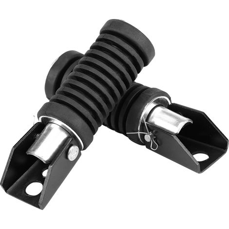Motorrad-Fußrasten hinten, rutschfeste Gummifußrastenplatten, Griffabdeckungen für Suzuki GN 125 125cc, Beifahrerzubehör, 2er-Set (1/5)