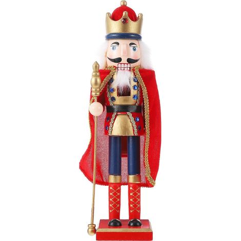 Figurine de casse-noisette en bois (1 pièce), soldat de bois, figurine de soldat en noyer (1/5)