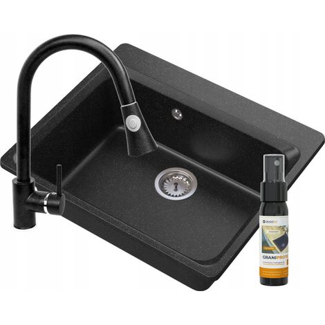 Evier monocuve en granit 6 couleurs 85111925 (1/5)