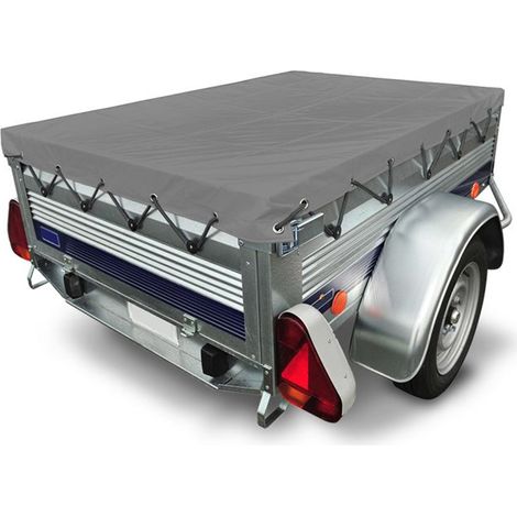 Bache Plate - 200x120 Cm Pvc étanche - Pour Remorque Transport Déchets Déménagement - 1 Pièce (1/5)