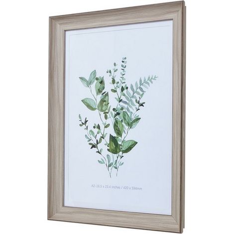 White Washed A2 Picture Frame - Wood - White