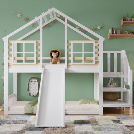 Letto struttura letto salvaspazio casetta scivolo OKMYHOME (1/5)