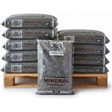 Paillage naturel ardoise grise 10-40 10 sacs de 20l - KOM35-10x20