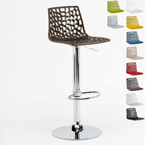 Tabouret Grand Soleil SPIDER pour cafés bars cuisines salles à manger - Marron
