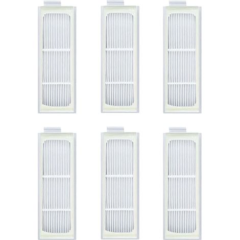 Paquete de 6 filtros HEPA para aspiradora robot Deebot T20 Pro Plus: repuesto lavable y reutilizable.