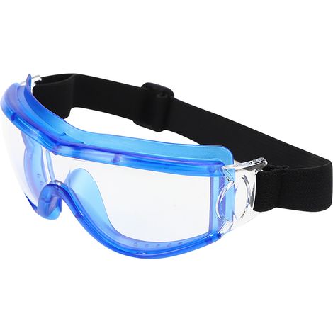 Schutzbrille für Kinder, tropfen- und beschlagfrei, transparent, für den Außenbereich (blau) (1/5)