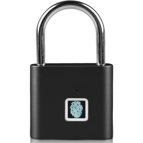 Cadenas intelligent étanche avec empreintes digitales, cadenas à empreintes digitales, chargement USB, pour salle de sport, bagages