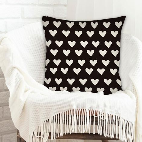 Housse de coussin sans coussin 45x45 incolore pour la Saint-Valentin, mariage, anniversaire (1/5)