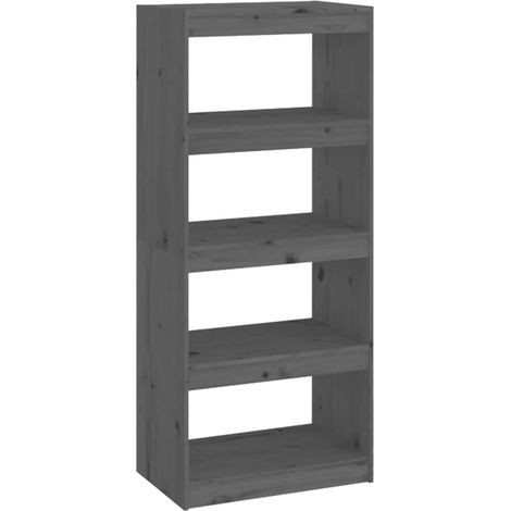 Maison Exclusive - Bücherregal/Raumteiler Grau 60x30x135,5 cm Mas (1/5)