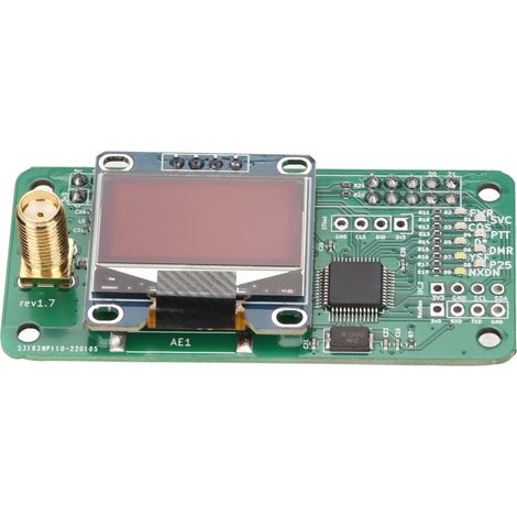 Kit de module de point d'accès UHF VHF UV MMDVM, panneau d'affichage LED d'interface SMA avec antenne (1/5)