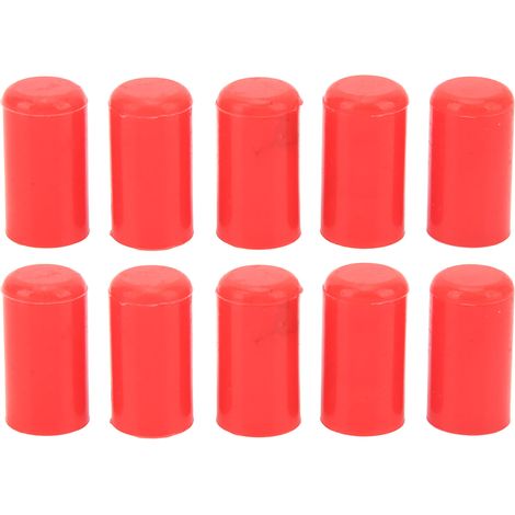 10 bouchons d'extrémité de tuyau d'aspiration en silicone rouge 10mm, étanches, résistants à l'ozone, flexibles, pour véhicules automobiles (1/5)
