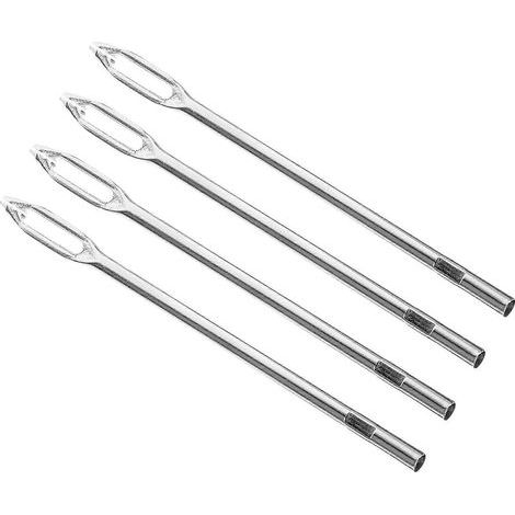 Robustes 5-teiliges Reifenreparaturset für Notfallreparaturen bei Reifenpannen, inklusive Reparaturstopfen und Zubehör für Lkw, Pkw und Motorräder. – 11,00 x 0,50 x 0,50 cm – Silber (1/3)