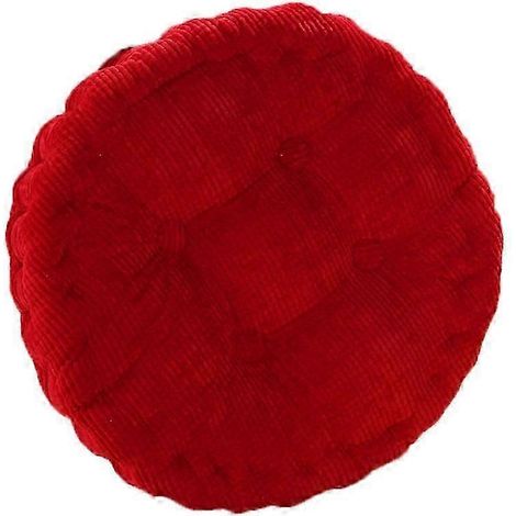 Coussin rond épais pour canapé, fauteuil, lit ou autre fauteuil, coussin décoratif rond et moelleux-Red