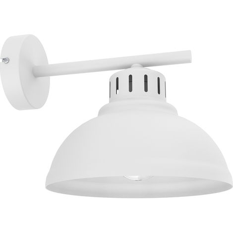Applique a parete industriale bianca Sven E27 15W Luminex