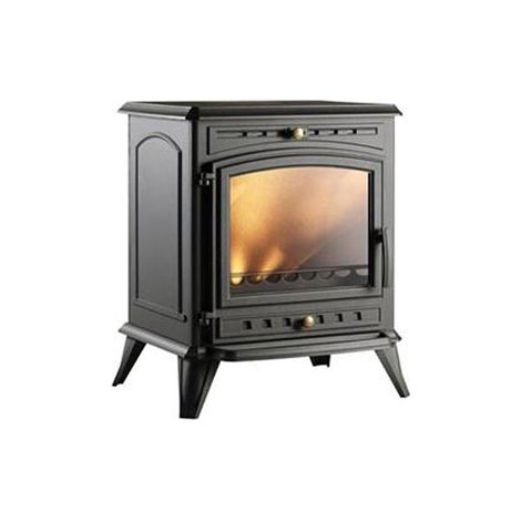 Invicta – Poêle à bois fonte 8kW anthracite – Combustion prolongée 8h – Rendement 76% – Évacuation des fumées arrière ou dessus (1/8)