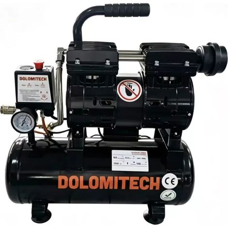 compressore aria silenziato system+ 8lt 0,73hp (1/4)