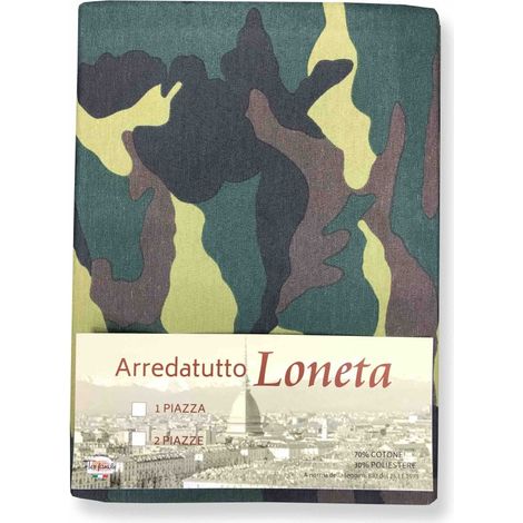 Tissu housse de canapé couvre-lit housse de canapé Loneta CAMOUFLAGE VERT 2 PLACES