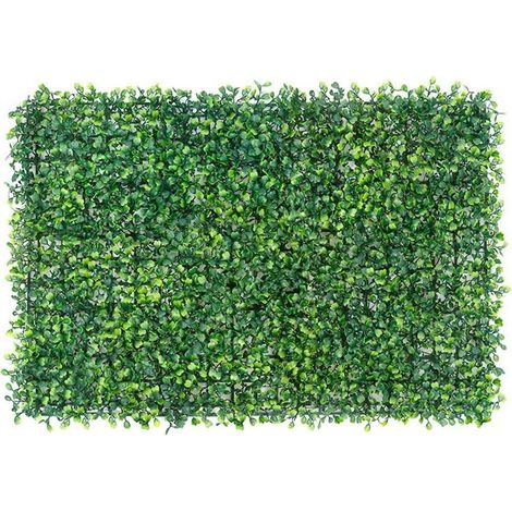 Valla de plantas artificiales, pared decorativa de césped artificial para el hogar, cafeterías y hoteles (Deep Milan Ordinary) (1/5)