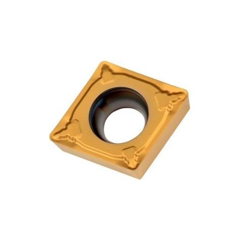 Drehwendeschneidplatte ISO CCMT 09T302E-UR:TT310 D.4,4mm PVD beschichtet Gold (1/2)