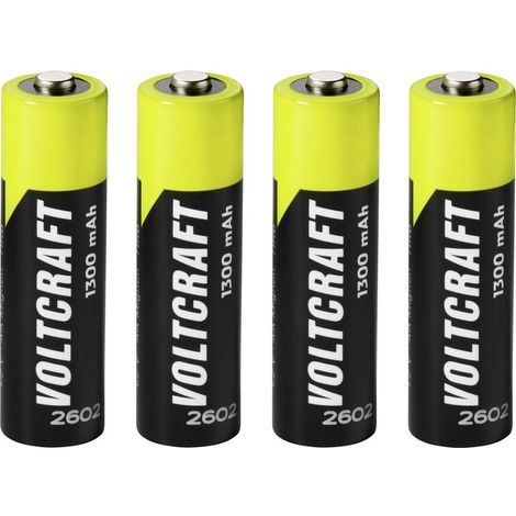 VOLTCRAFT Batteria ricaricabile Stilo (AA) NiMH 1300 mAh 1.2 V 4 pz.