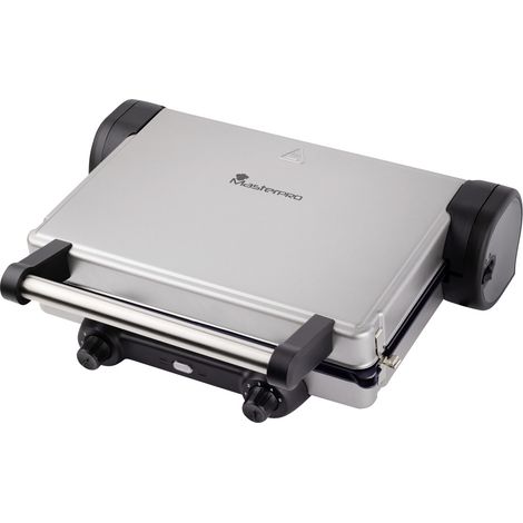 MasterPRO Elektro Kontaktgrill Antihaftbeschichtung Schwarz/Edelstahl (1/5)