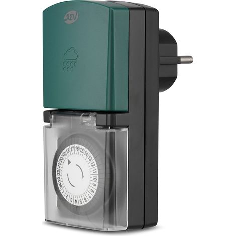 Timer meccanico fp IP44 nero 3680W compatto (1/4)