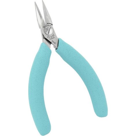 Weller Erem® 544E antistatique (ESD) Pince plate à becs ronds plate Acier à outils, Mousse Q448302 (1/5)