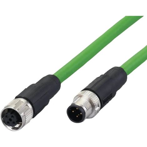 [NEUWERTIG] B-Ware Ifm Verbindungsleitung Verbindungskabel Stecker Buchse M12 4polig 20m Pvc E12424