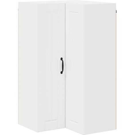 Meubles de Rangement,Armoire de cuisine avec étagère Blanc brillant 57 x 57 x 100 cm CFW345083 (1/5)
