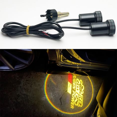 (Lot de 4 pièces - Pour SEAT) Éclairage de portière LED avec projecteur de signalisation et éclairage de courtoisie pour portières de voiture (1/4)