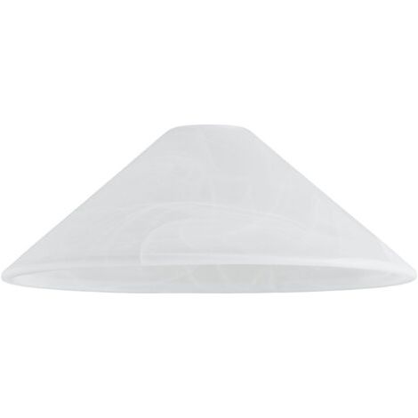 Abat-jour conique Ø30cm en verre mat blanc – Pour lampes CHINA – Compatible avec modèles 11850 et 11851 – Design élégant pour intérieur moderne