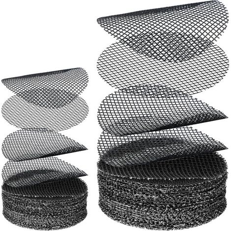 Tapis rond pour pots de fleurs - 40 pièces - Tapis en maille pour plantes - Grille de drainage - Tapis pour pots de fleurs - Tapis de jardin en maille - Pour pots et fleurs d'extérieur - 5 cm et 10 cm (1/5)