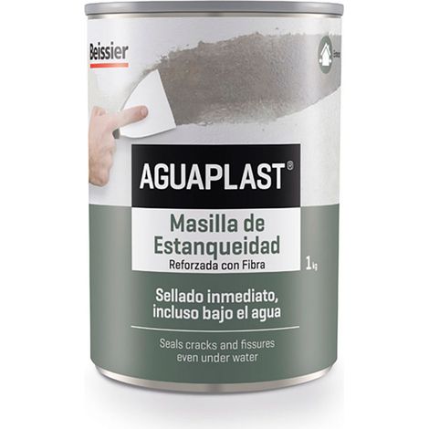 Aguaplast Masilla d'étanchéité gris 1 kg pâte élastique (1/2)