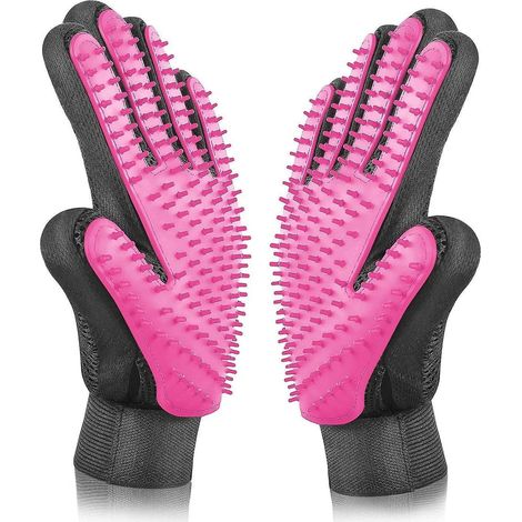 【Version améliorée】 Gant de toilettage pour animaux de compagnie - Massage doux et efficace pour chiens et chats (1/5)