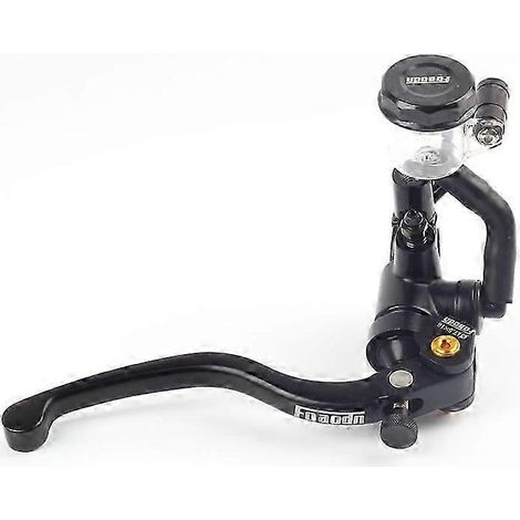 Maître-cylindre de frein et d'embrayage hydraulique à levier CNC pour moto de course universelle Yamaha Kawasaki Suzuki (noir) (1/5)