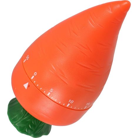 Minuteur Cuisine Mécanique Forme Carotte Orange Mignon Compte à (1/5)