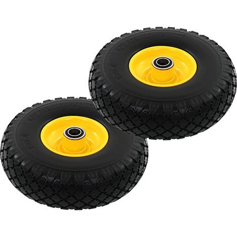 2 roues pour diable, en polyuréthane plein 3.00 - 4 (260x85) (1/5)
